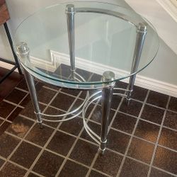 Glass End Table
