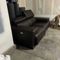 Brown leather Couch 