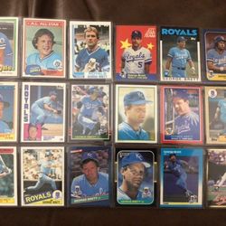 1981-90 George Brett Fleer, Topps, Donruss Card Lot of 18 - sharp