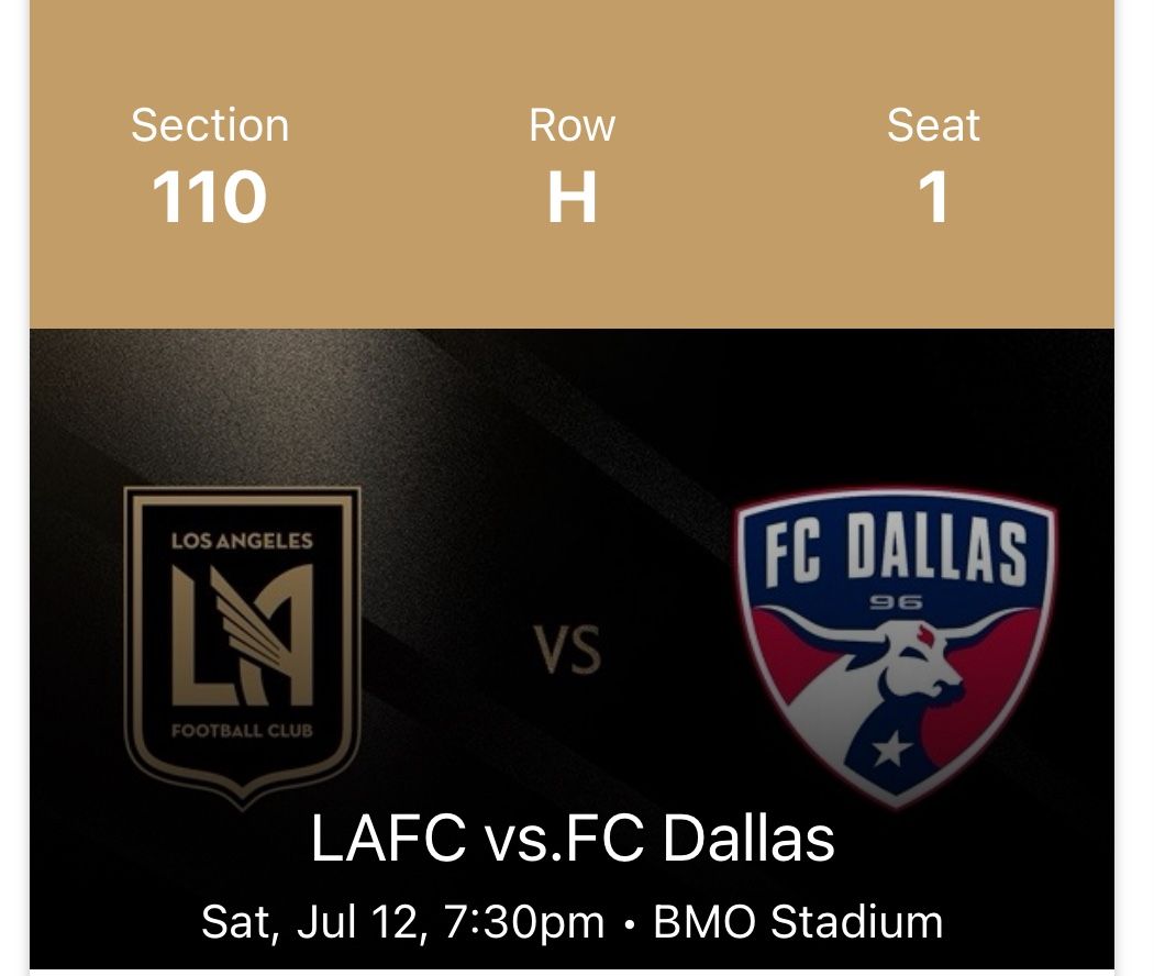 LAFC Saturday July 12th