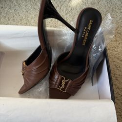 YSL brown Stilettos Size 37(7) 
