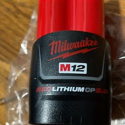 Milwaukee M12 CP 2.0 Battery  25.00