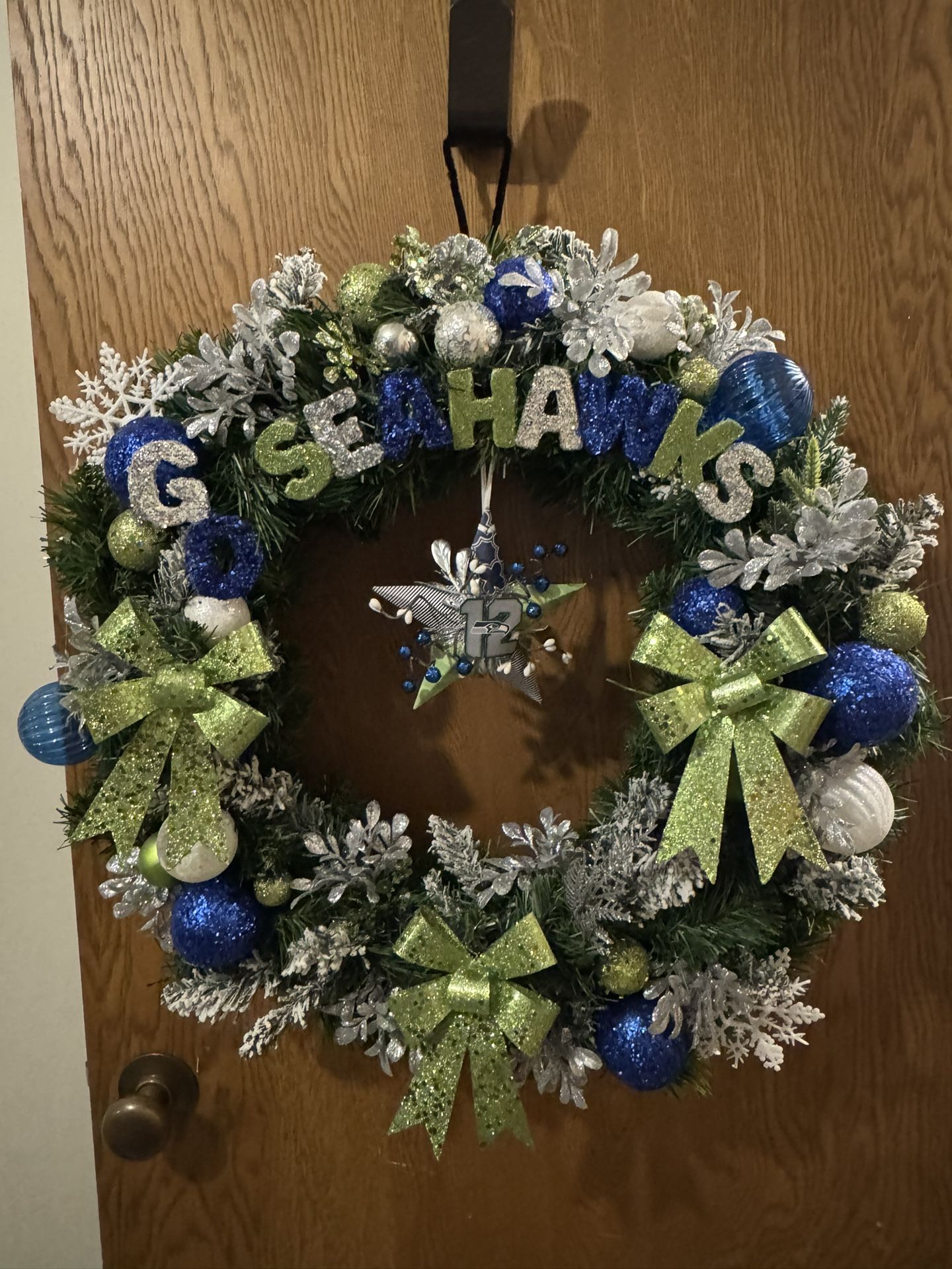 Seahawks Holiday Wreath