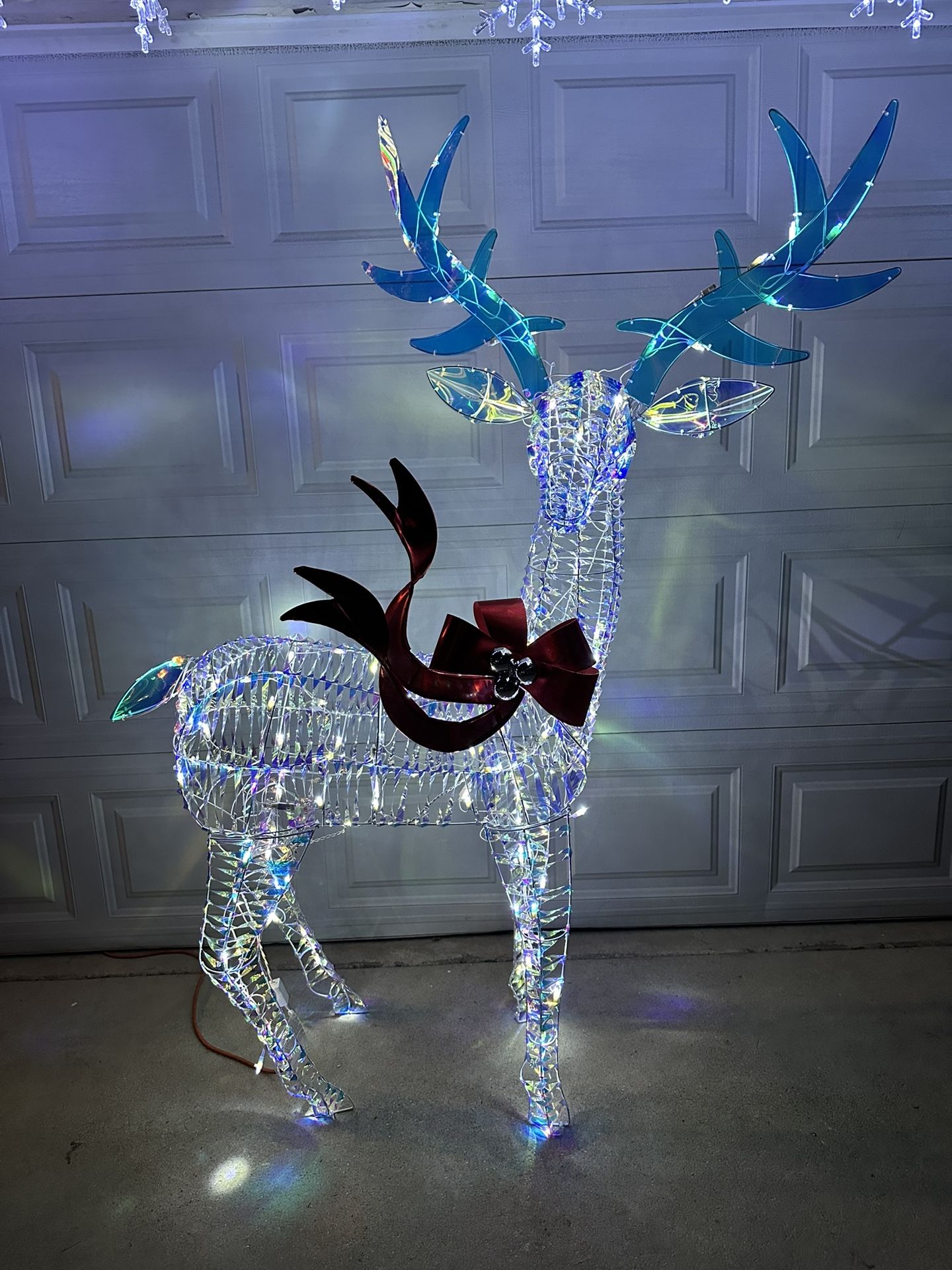 6 ft. Iridescent Twist LED Iridescent Buck Holiday Yard Decoration