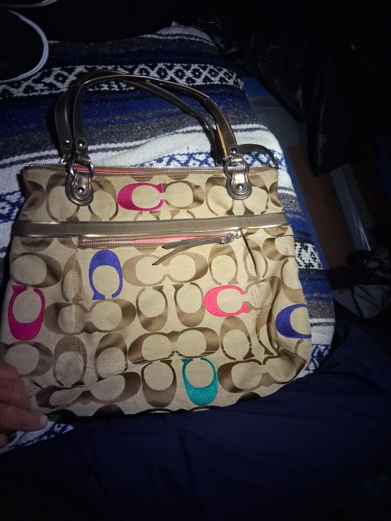 COACH Purse / POPPY EMBELLISHED/ IN GREAT SHAPE