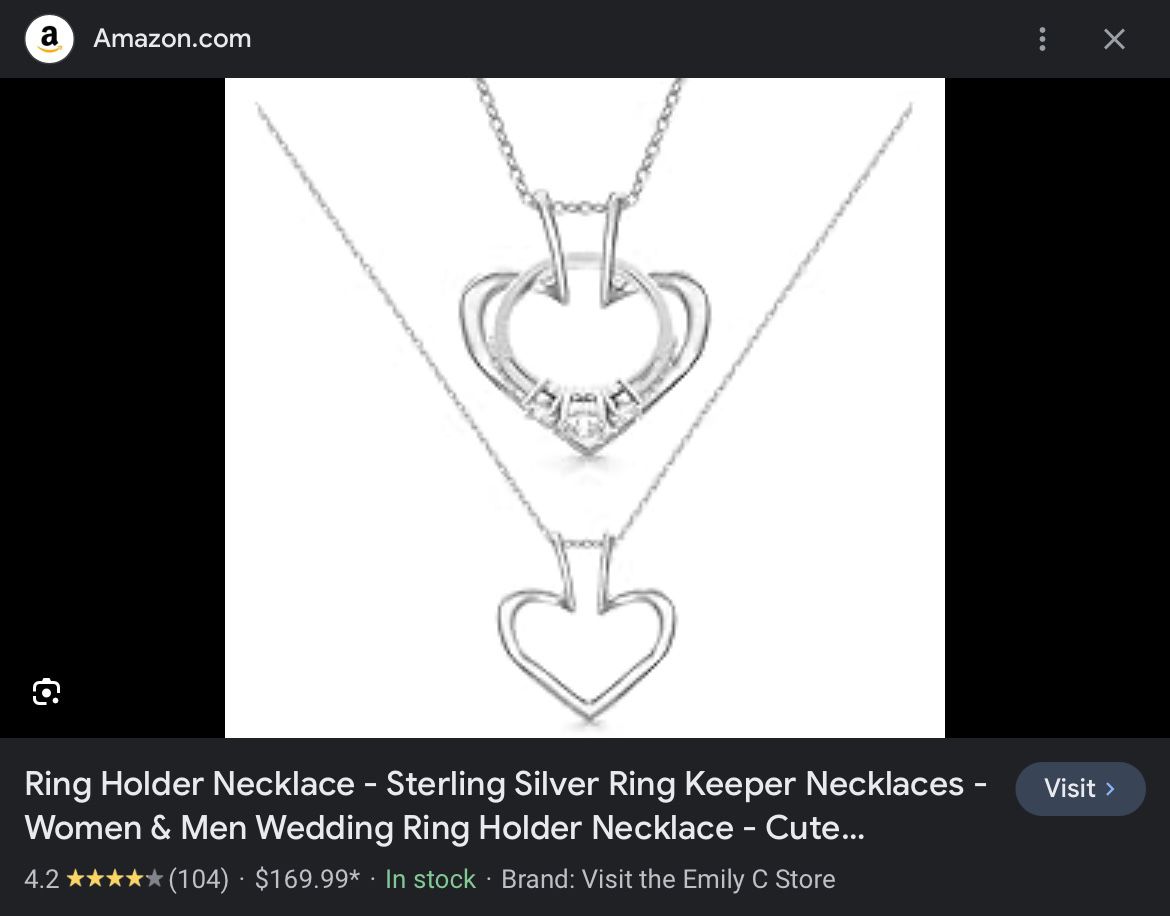 Ring Holder Necklace 
