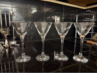 4 Grey Goose Martini Glasses