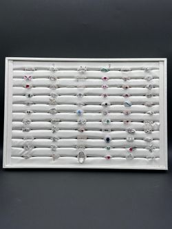 Anillos De Dama Tallas 8 Y 9 Plata Ley .925