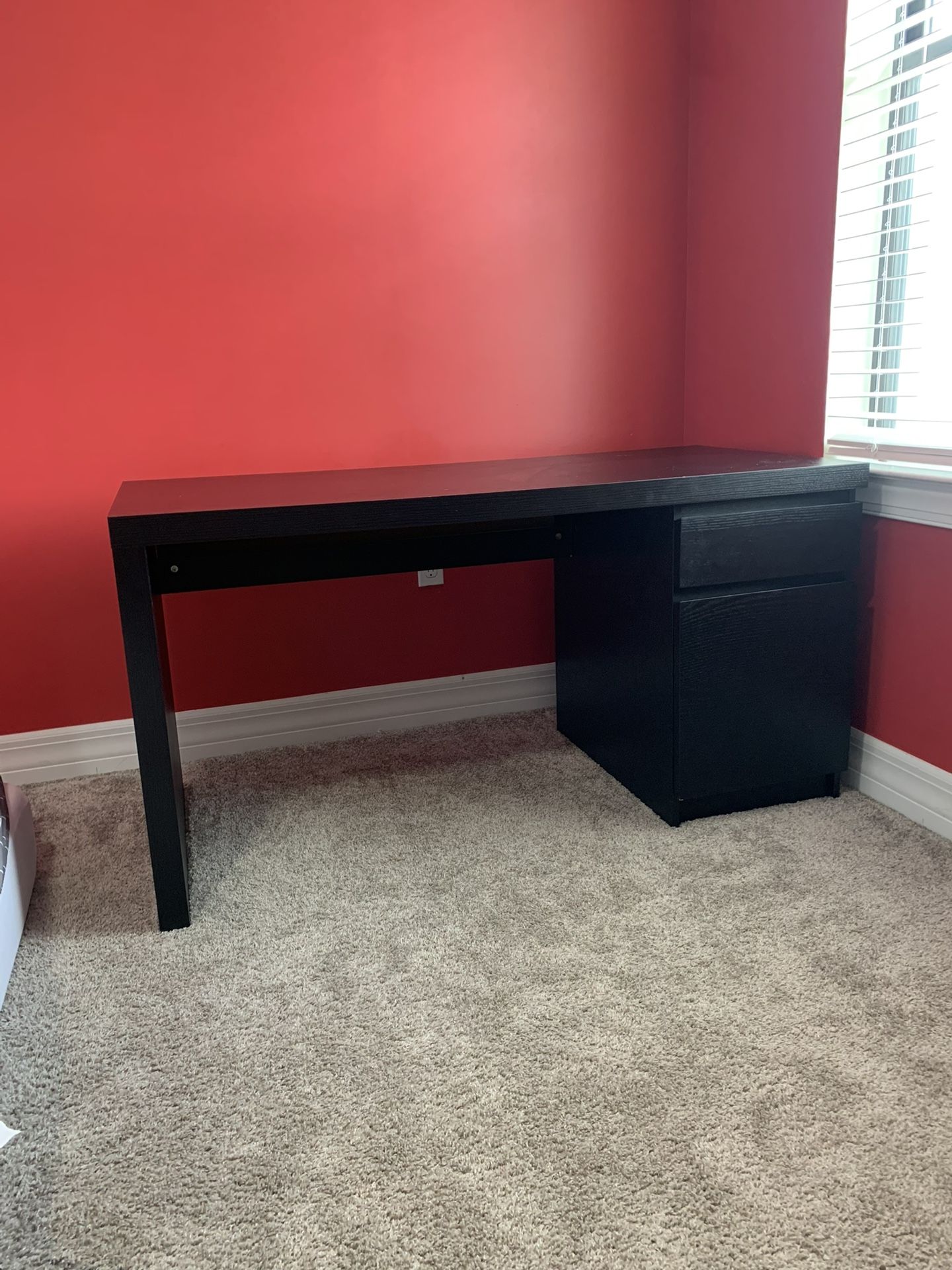 Desk – Black IKEA – Fair Condition