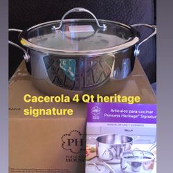 Cacerola De 4 Qt Heritage Signature Princess House 