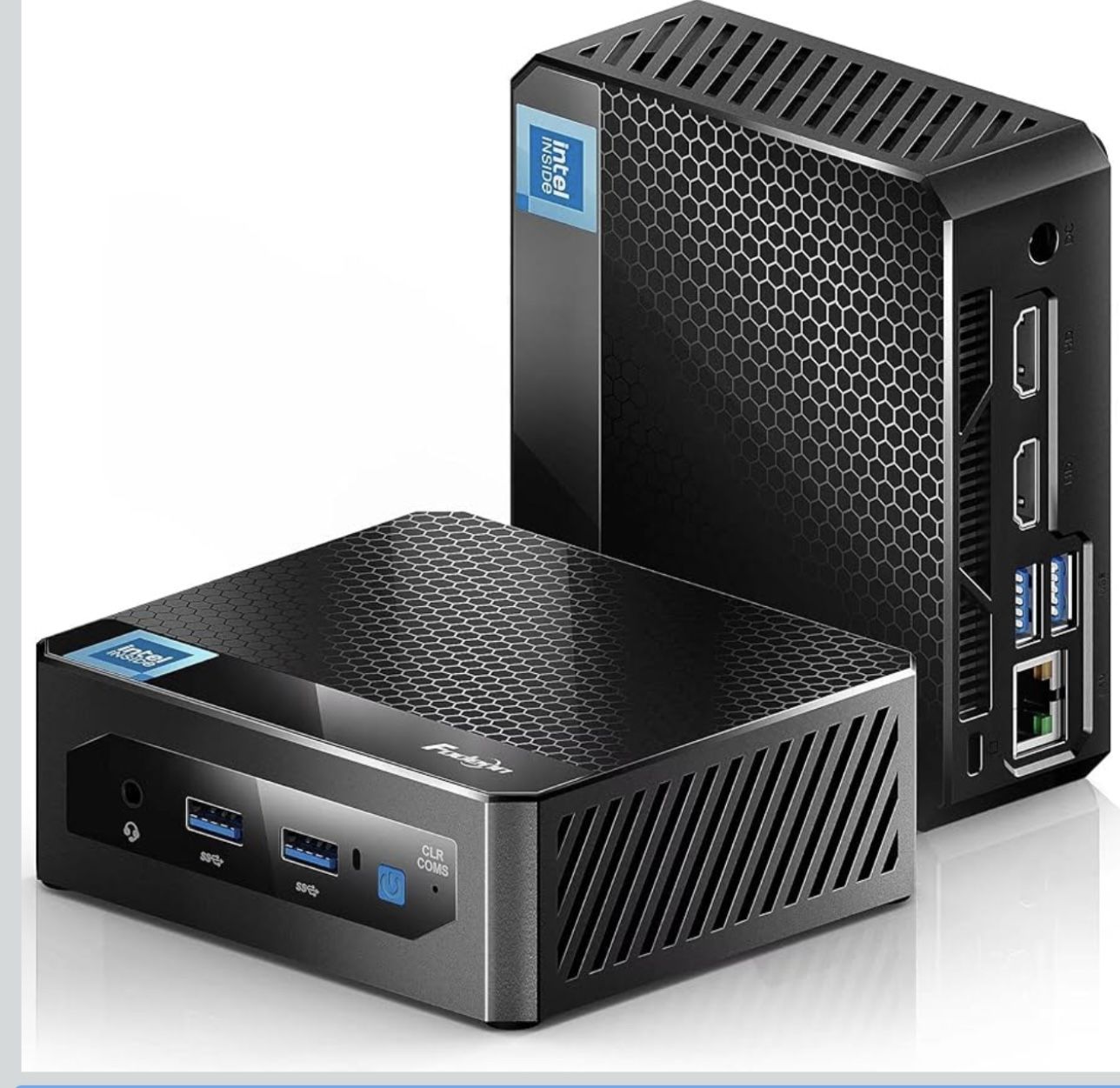 F10 Mini PC, Intel Alder Lake-N95(Up to 3.4GHz),16GB RAM DDR4 512GB SSD Mini Desktop Computer, Windows 11 pro Dual HDMI Support 4K /Dual-Band WiFi /BT