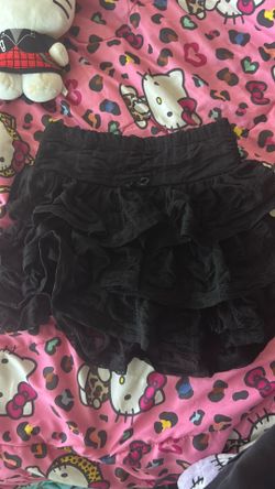 Black Ruffled Skirt