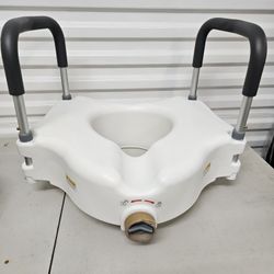 Raised Toilet Seat With Arms (New)