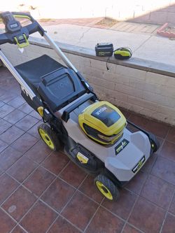 RYOBI Self Propelled lawnmower.