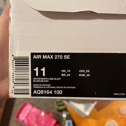 size 11 air max 270s worn once all vnds