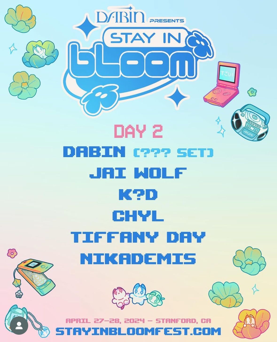 Selling (4) Dabin Stay In Bloom Sunday 4/28