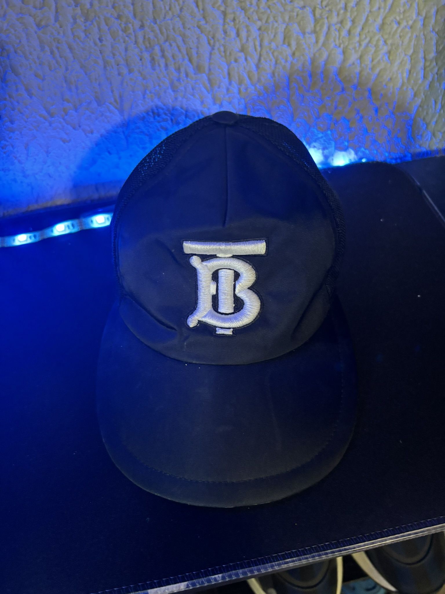 Burberry Monogram Embroidered Trucker Cap Size M