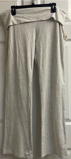 Brand new light grey fold over waistband flare pants size XXL