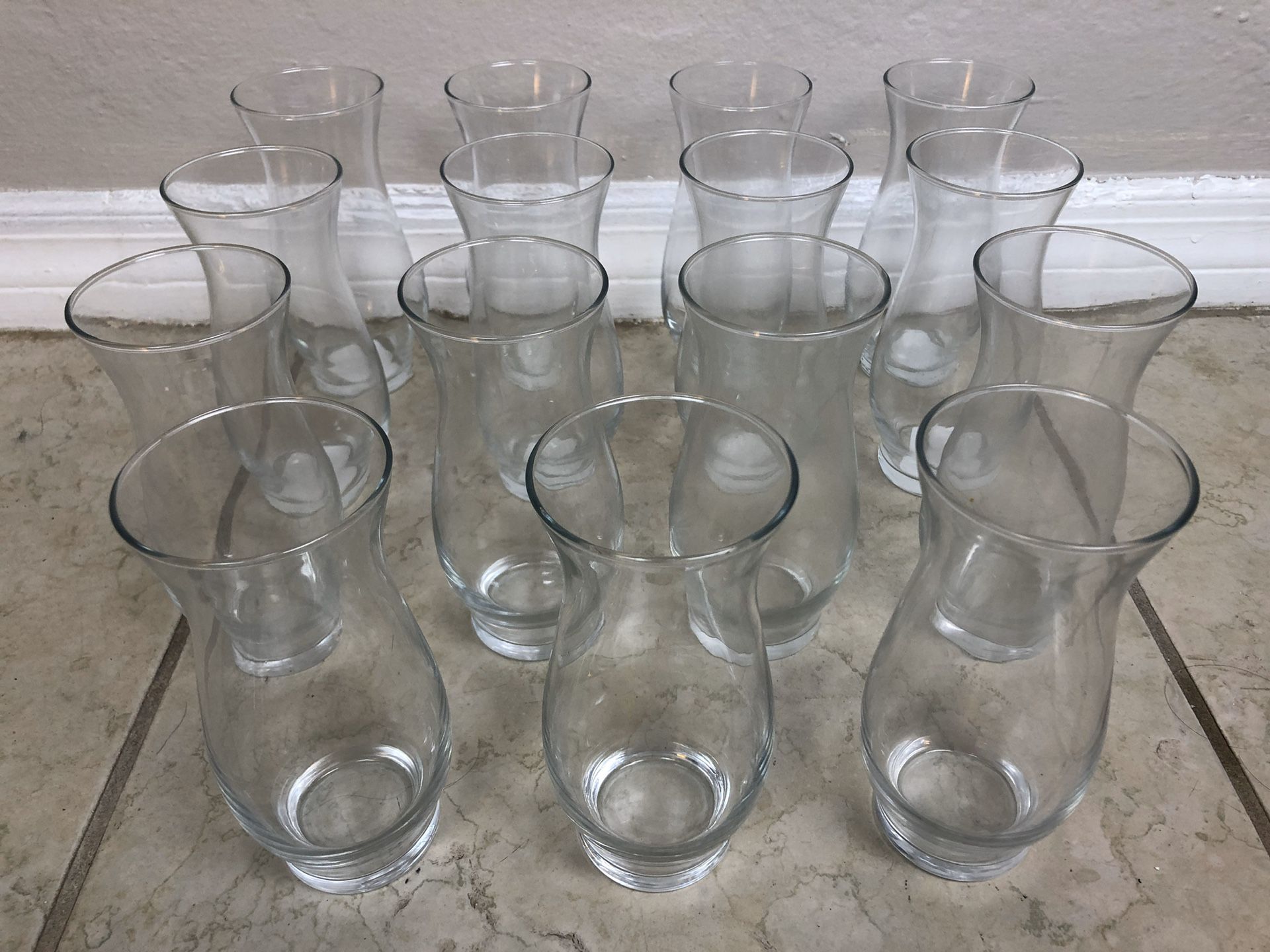 15 Small Glass Carafes for Water, Wine, Mixers / Flower Vases