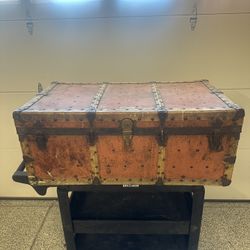 Antique Trunk - A.E. Meek Trunk & Bag Co