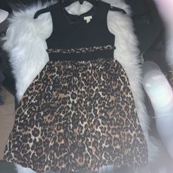 Girls Leopard Dress