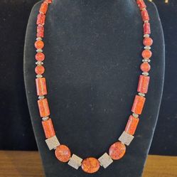 Genuine Sponge Coral Necklace 