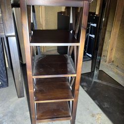 Brown shelf