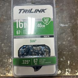 CHAINSAW CHAIN 16" MC67 .325" 67 drive links .063ga 3/16" TriLink 76367TK