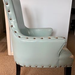 Arm Chair - Sky Blue - 38” tall 24 “ wide 22“ deep