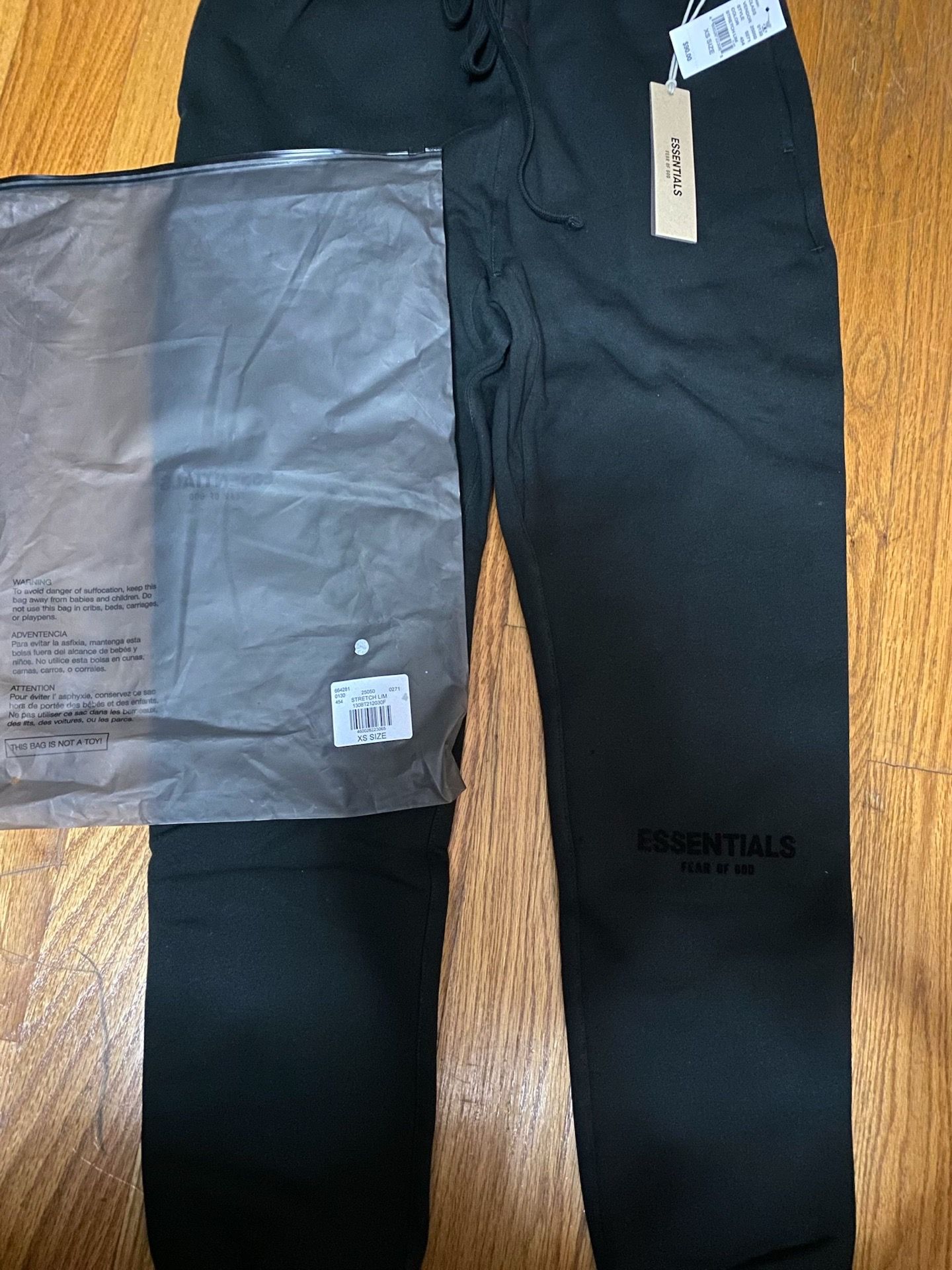 Fear Of God Essentials Sweatpants Black XS New