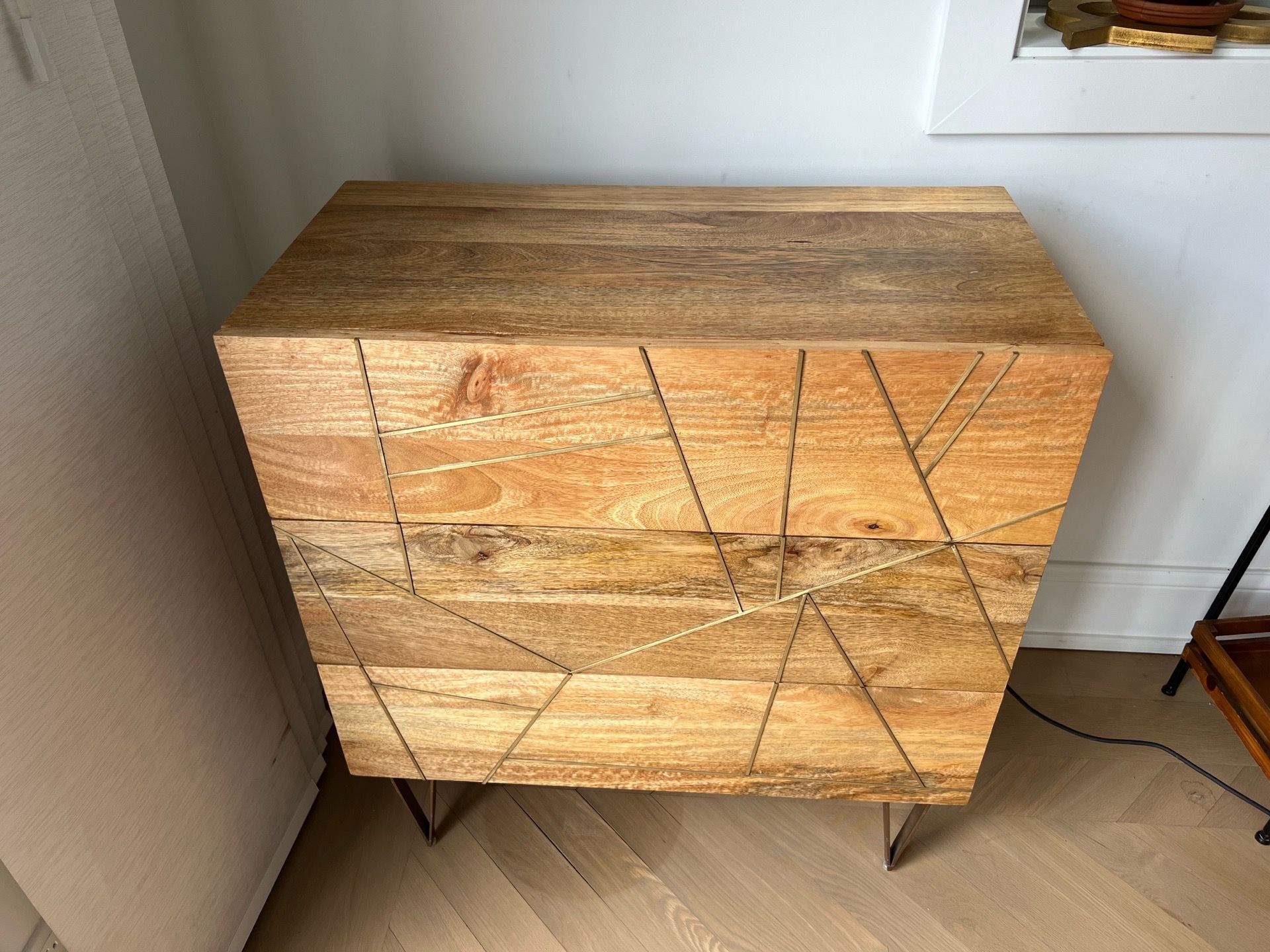 West Elm solid mango wood dresser