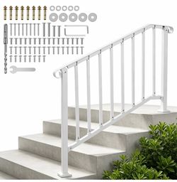 Handrails for outdoor steps kit