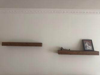 2 Wooden Floating Shelves | 36” x 6”