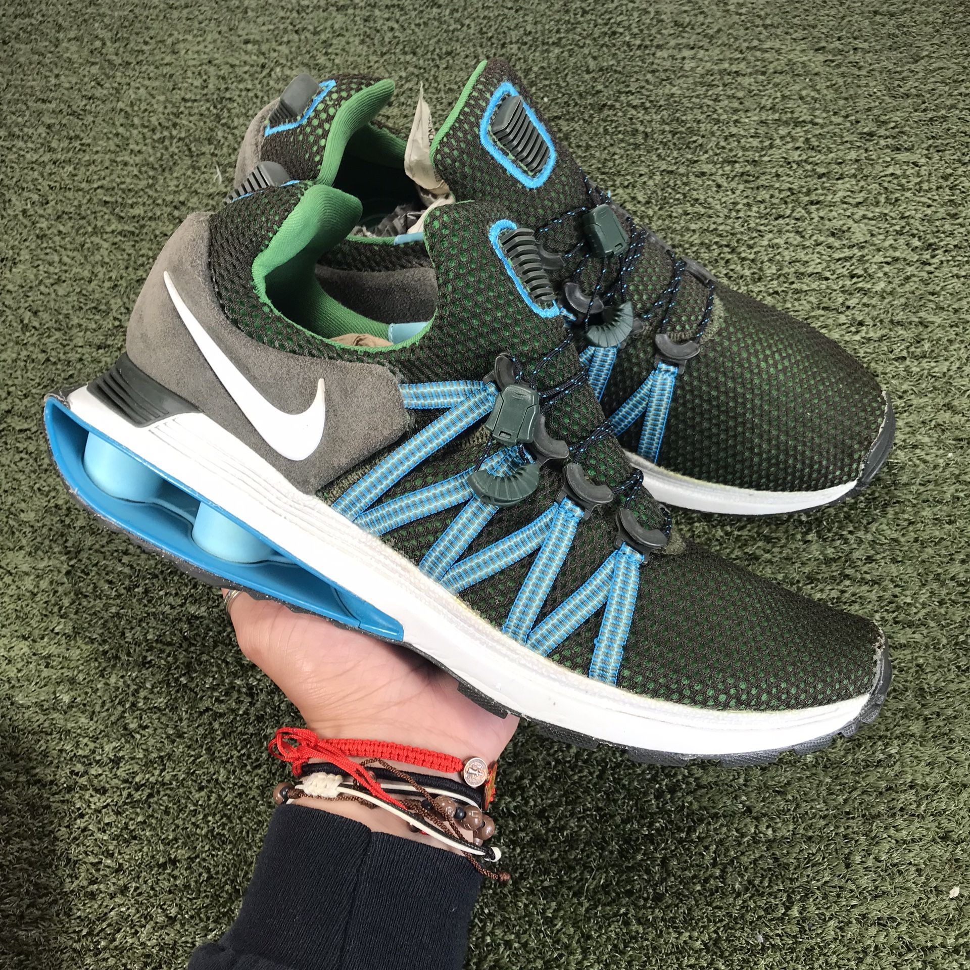 Nike Shox Gravity Mens Size 11 US Green Teal Blue Fury Running