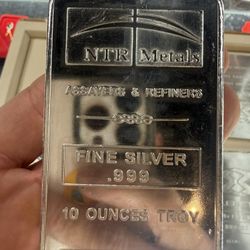 10oz Pure silver Bars