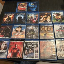 Blu rays lot of 17 titles as shown 