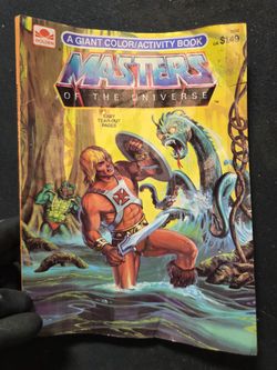 1983 Masters of the universe coloring book