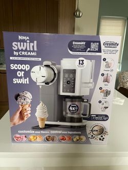 Ninja Swirl by CREAMi Scoop & Swirl Ice Cream and Soft Serve Maker 13 One-Touch Programs