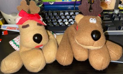 Vintage Hallmark reindeer plushies