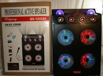 Bluetooth speaker SD card,slot USB port,FM radio,microphone included for karaoke