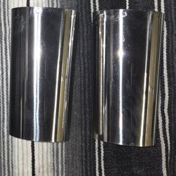 Harley Davidson Fork Slide Covers - Chrome Cans