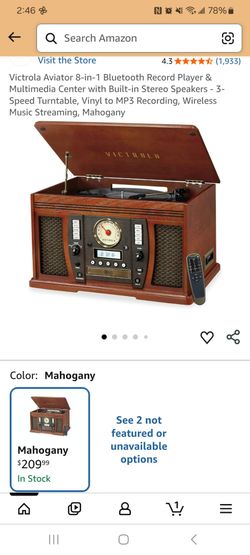 Vintage-Style CD Recorder Stereo Console