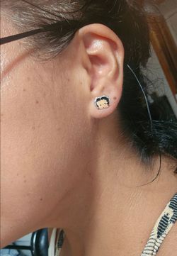 Betty Boop Sterling silver earrings