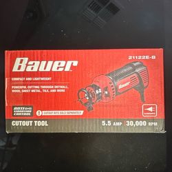Bauer Cutout Tool, corded 5.5A, 30,000 RPM, model 21122E-B