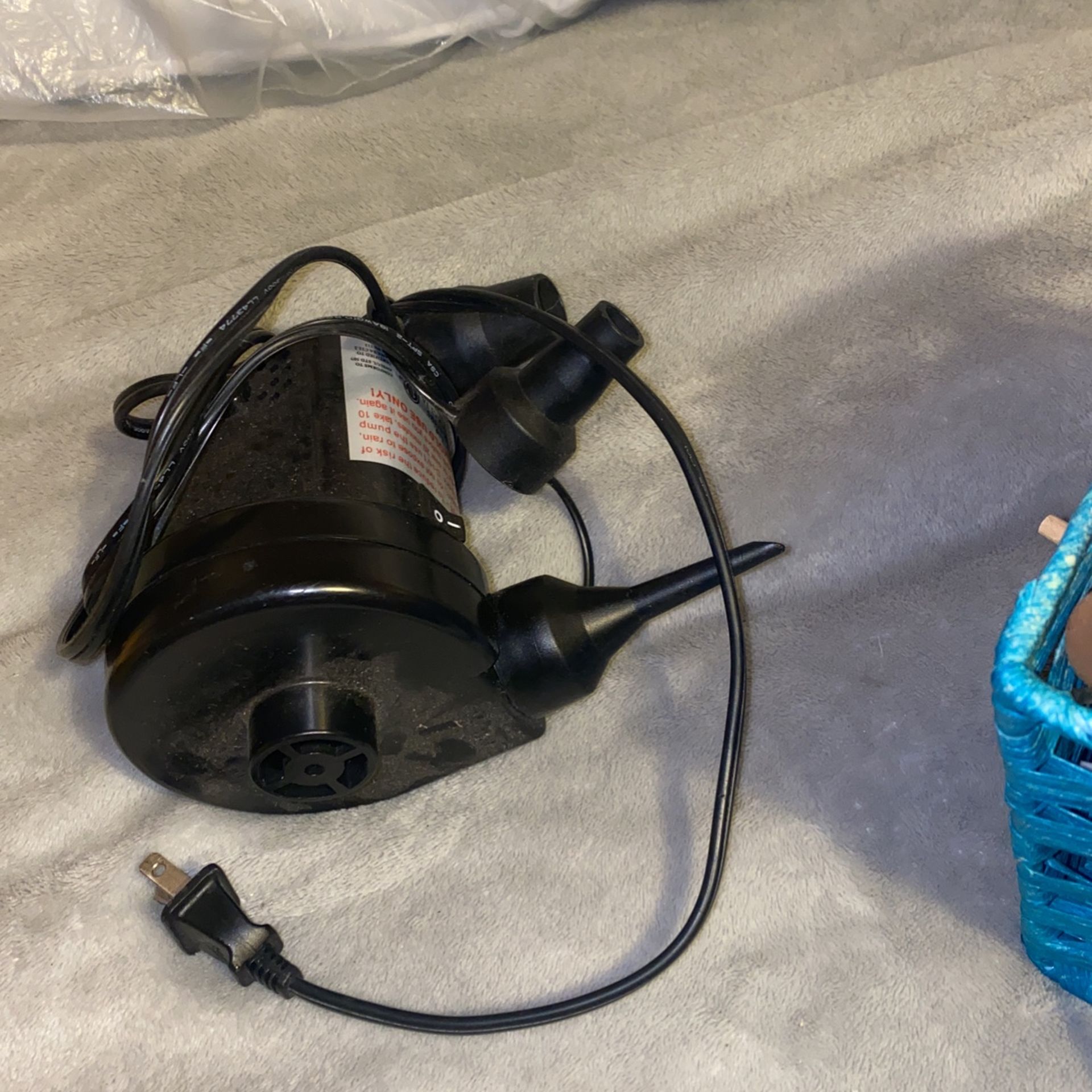 Electric Air Pump Great For Balloons Air Mattress And More