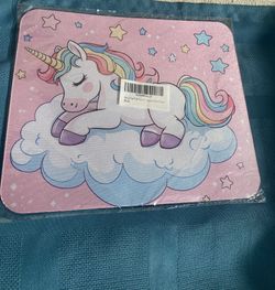 Pink Unicorn Computer Mouse Pad