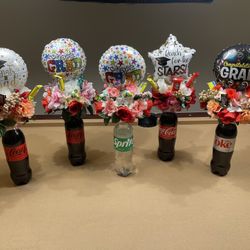 Soda Graduation Flower Bouquets
