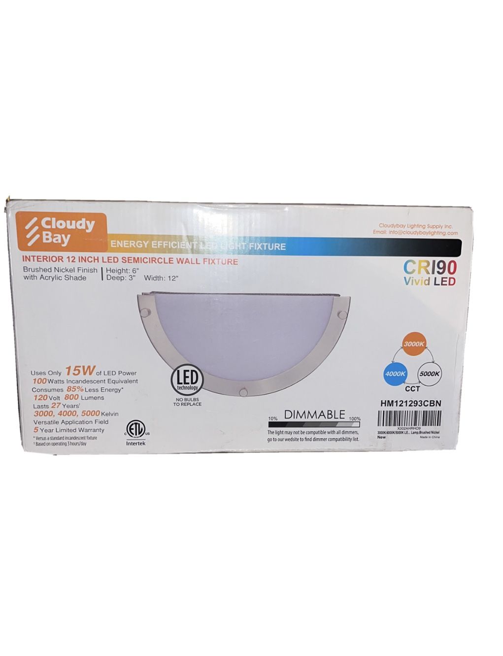 Cloudy Bay Led Wall Light