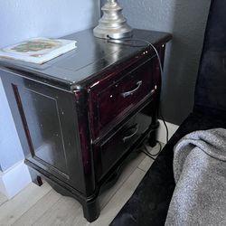 Wooden nightstand