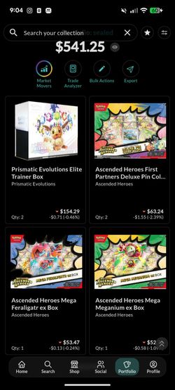 Sealed pokemon cards prismatic evolutions ascended heros